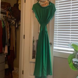 Cut out backless emerald green dress size S